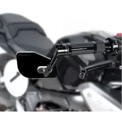 Coppia Specchietti Retrovisori Omologati Barracuda SKIN-Z BAR END B-LUX Nero -Accessori Moto coppia specchietti retrovisori omologati barracuda skin z bar end b lux nero 2 1