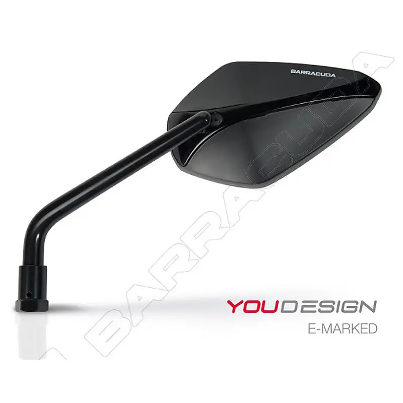 Coppia Specchietti Retrovisori Omologati Barracuda X-Version Nero 1 Coppia Specchietti Retrovisori Omologati Barracuda X-Version Nero