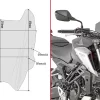 Cupolino Fumè Givi A1164 Specifico Per HONDA CB125R E CB300R 18