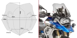 Cupolino Fumè Givi D5124B Specifico Per BMW R1200GS - R1250GS