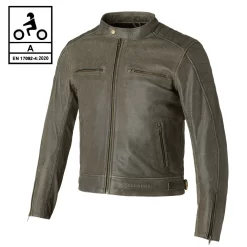 Giacca Moto Pelle Estiva Carburo SOLARIS CE Certificata Marrone