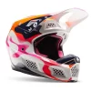 Casco Cross Fox Racing V3 RS RYVR LE In Fibra Bianco Navi
