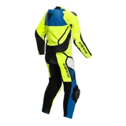 Tuta Minimoto Bambino Pelle Intera Estiva Dainese Gen-Z Junior Traforata Giallo Fluo Azzurro Nero -Accessori Moto gen z junior leather 1pc suit perf fluo yellow light blue black 1