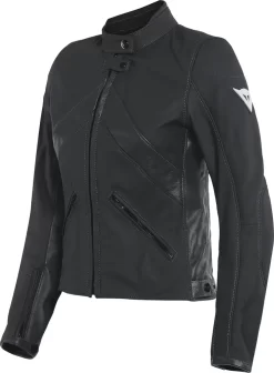 Giacca Moto Donna Pelle Dainese Santa Monica Lady Nero