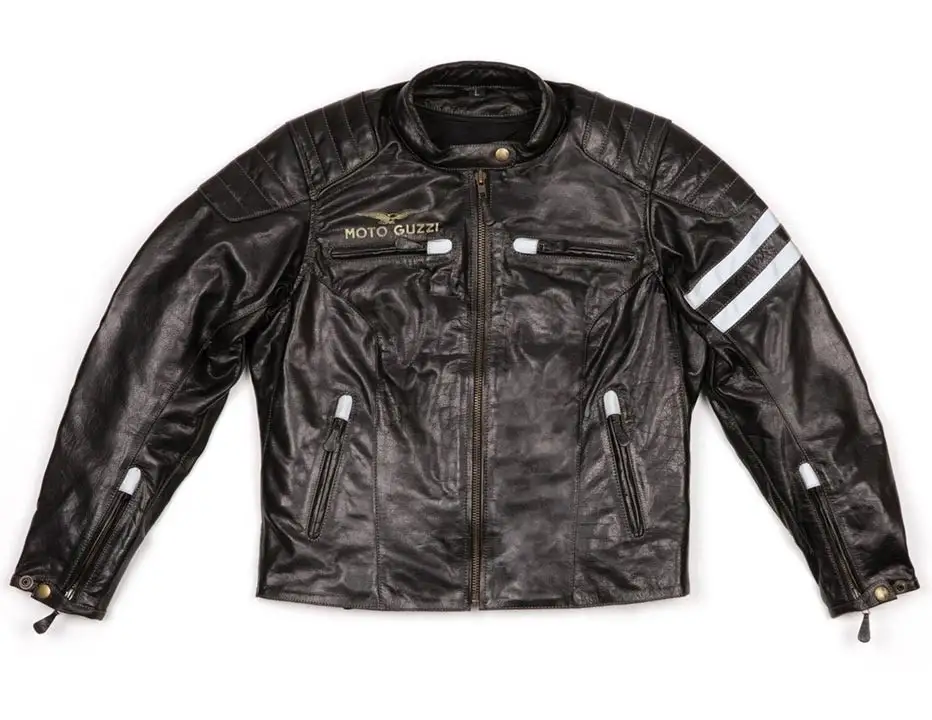 Giacca Moto Donna Pelle Moto Guzzi Nero 1 Giacca Moto Donna Pelle Moto Guzzi Nero