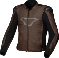 Giacca Moto Pelle Estiva Macna Aviant Air Marrone Nero