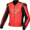 Giacca Moto Pelle Estiva Macna Aviant Air Rosso Nero