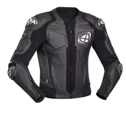 Giacca Moto Pelle Ixon VENDETTA EVO Nero Bianco