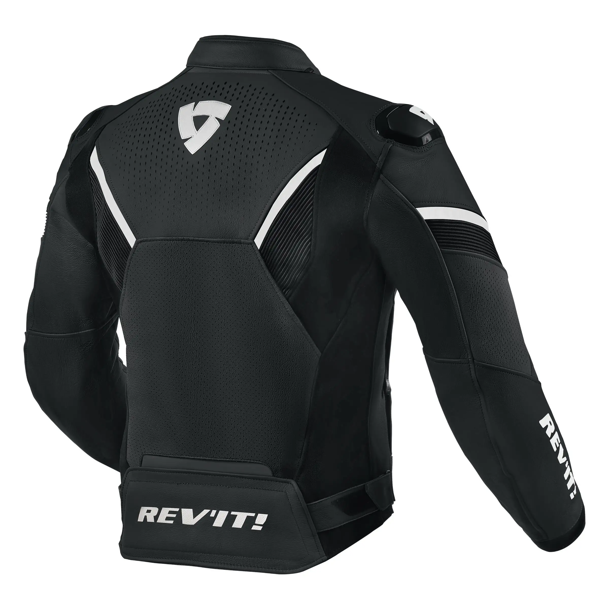 Giacca Moto Pelle Rev'it Matador Nero Bianco 2 Giacca Moto Pelle Rev'it Matador Nero Bianco - immagine 2
