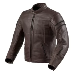 Giacca Moto Pelle Rev'it Stride Marrone