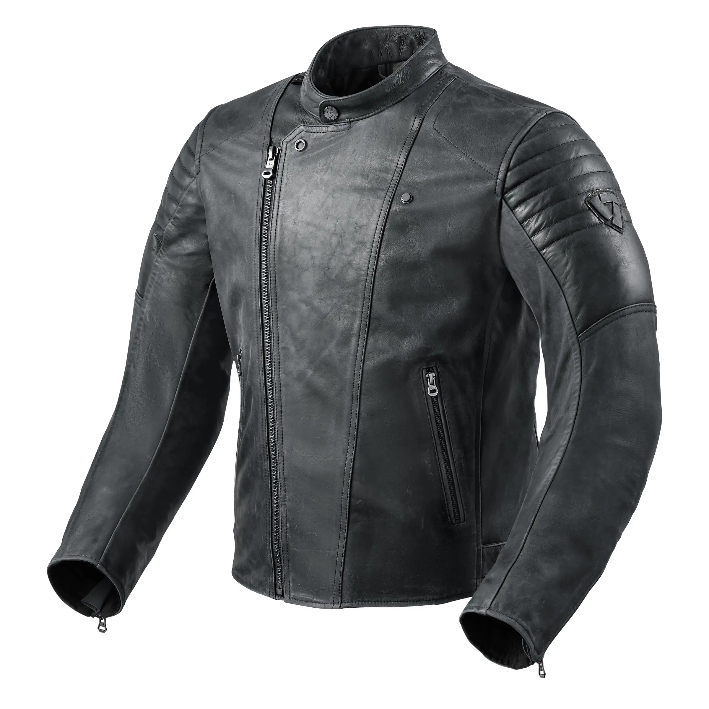 Giacca Moto Pelle Rev'it Surgent Nero 1 Giacca Moto Pelle Rev'it Surgent Nero