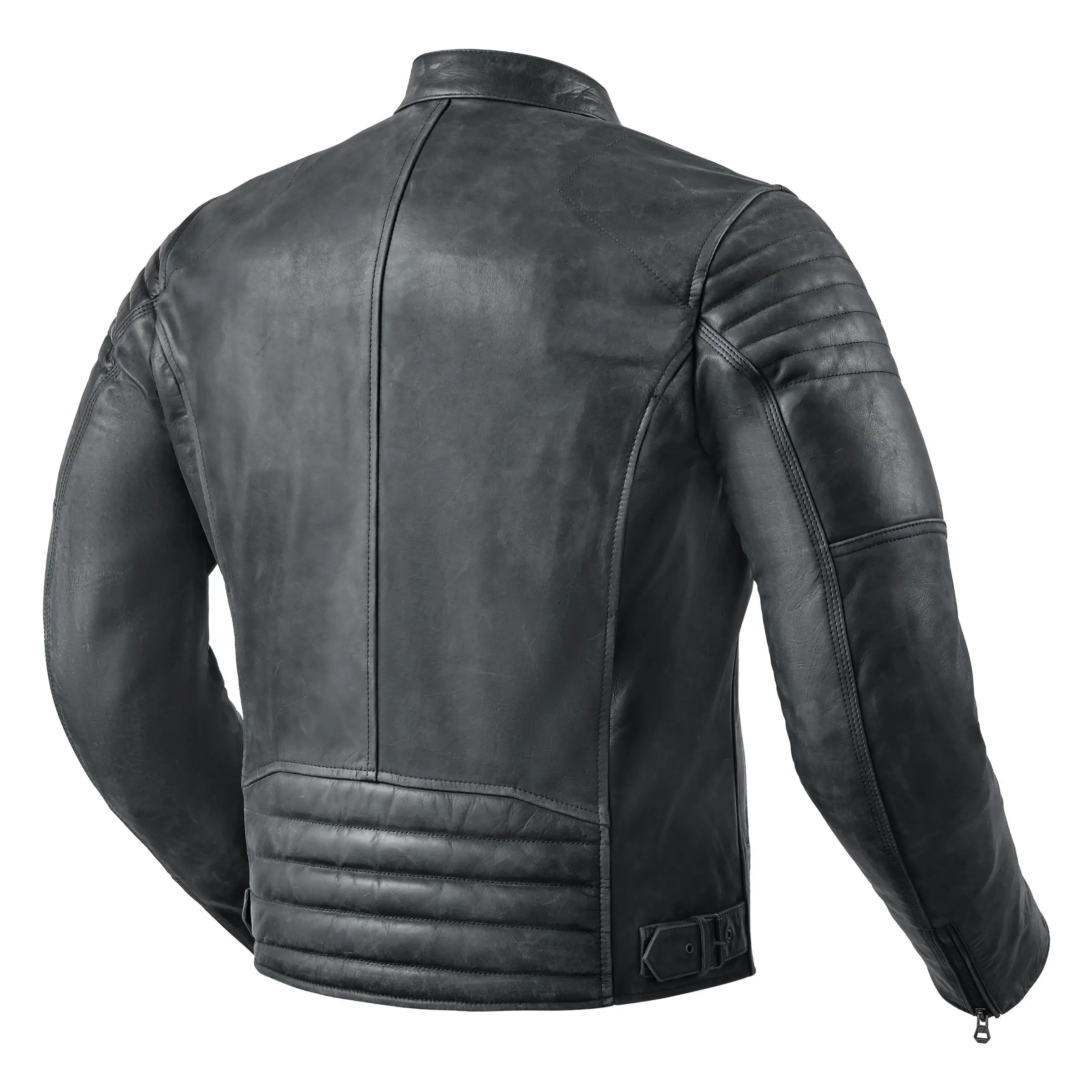 Giacca Moto Pelle Rev'it Surgent Nero 2 Giacca Moto Pelle Rev'it Surgent Nero - immagine 2