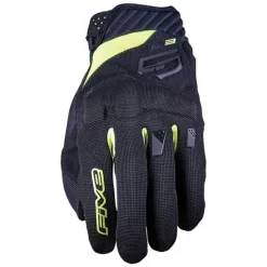 Guanti Moto Five Rs3 Evo Airflow Nero Giallo Fluo
