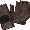Guanti Estivi Mezze Dita Tucano Urbano Schiaffo Marrone Vintage