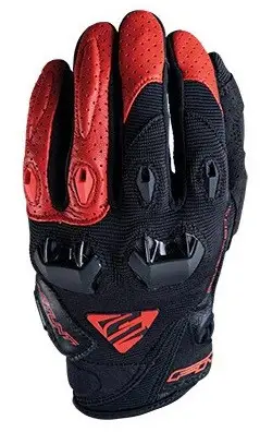 Guanti Moto Estivi Five Stunt Evo NL Nero Rosso
