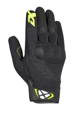 Guanti Moto Estivi Ixon RS DELTA Nero Giallo Fluo Bianco