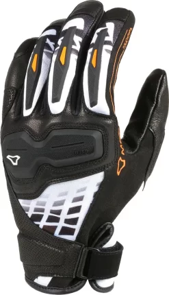 Guanti Moto Estivi Macna Haros Nero Bianco Arancio