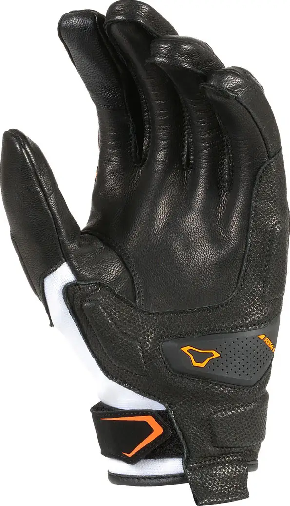 Guanti Moto Estivi Macna Haros Nero Bianco Arancio 2 Guanti Moto Estivi Macna Haros Nero Bianco Arancio - immagine 2