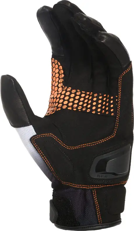 Guanti Moto Estivi Macna Jugo Nero Bianco Arancio 2 Guanti Moto Estivi Macna Jugo Nero Bianco Arancio - immagine 2