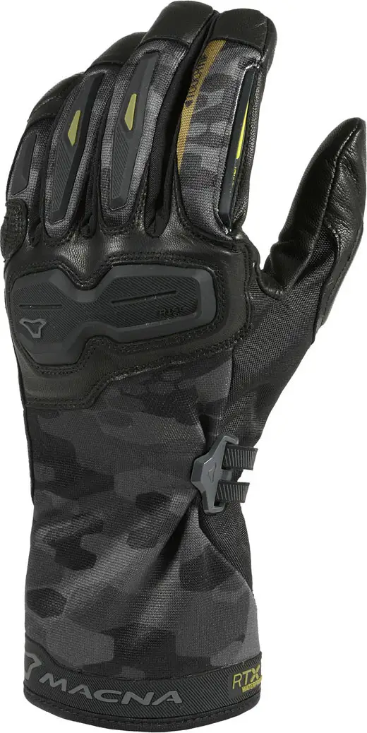 Guanti Moto Estivi Macna Terra RTX WP Nero Grigio Scuro Camo