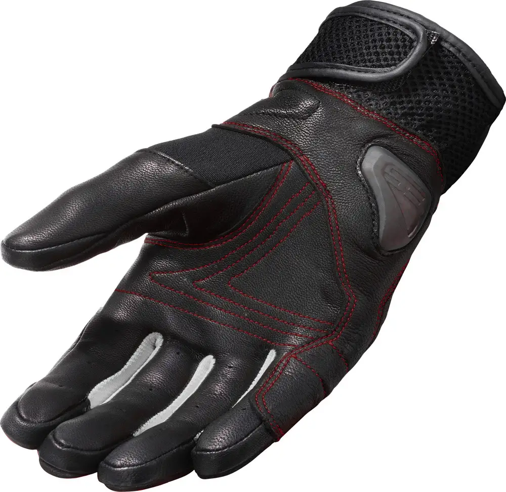 Guanti Moto Estivi Rev'it Metric Nero Neon Rosso 2 Guanti Moto Estivi Rev'it Metric Nero Neon Rosso - immagine 2