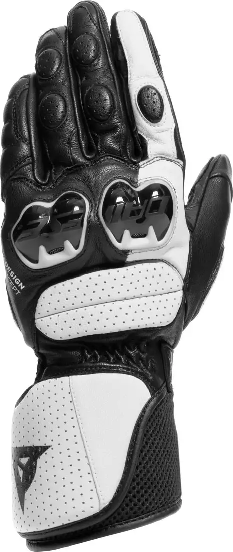 Guanti Moto In Pelle Dainese IMPETO Nero Bianco 2 Guanti Moto In Pelle Dainese IMPETO Nero Bianco - immagine 2