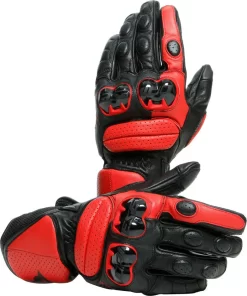 Guanti Moto In Pelle Dainese IMPETO Nero Rosso
