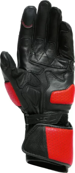 Guanti Moto In Pelle Dainese IMPETO Nero Rosso -Accessori Moto guanti moto in pelle dainese impeto nero rosso5