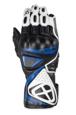 Guanti Moto Pelle Estivi Ixon GP5 AIR Nero Bianco Blu