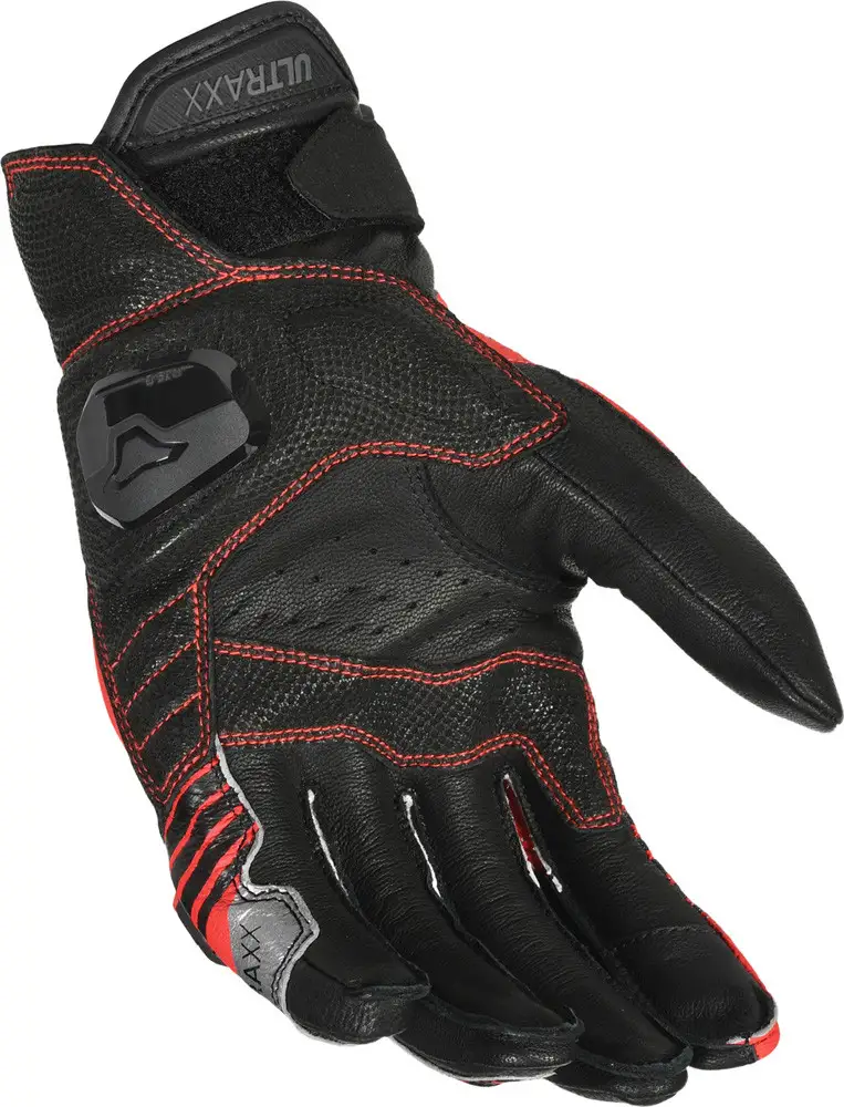 Guanti Moto Pelle Estivi Macna Ultraxx Macna Nero Rosso 2 Guanti Moto Pelle Estivi Macna Ultraxx Macna Nero Rosso - immagine 2