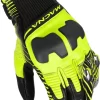 Guanti Moto Pelle Estivi Macna Ultraxx Nero Giallo Fluo