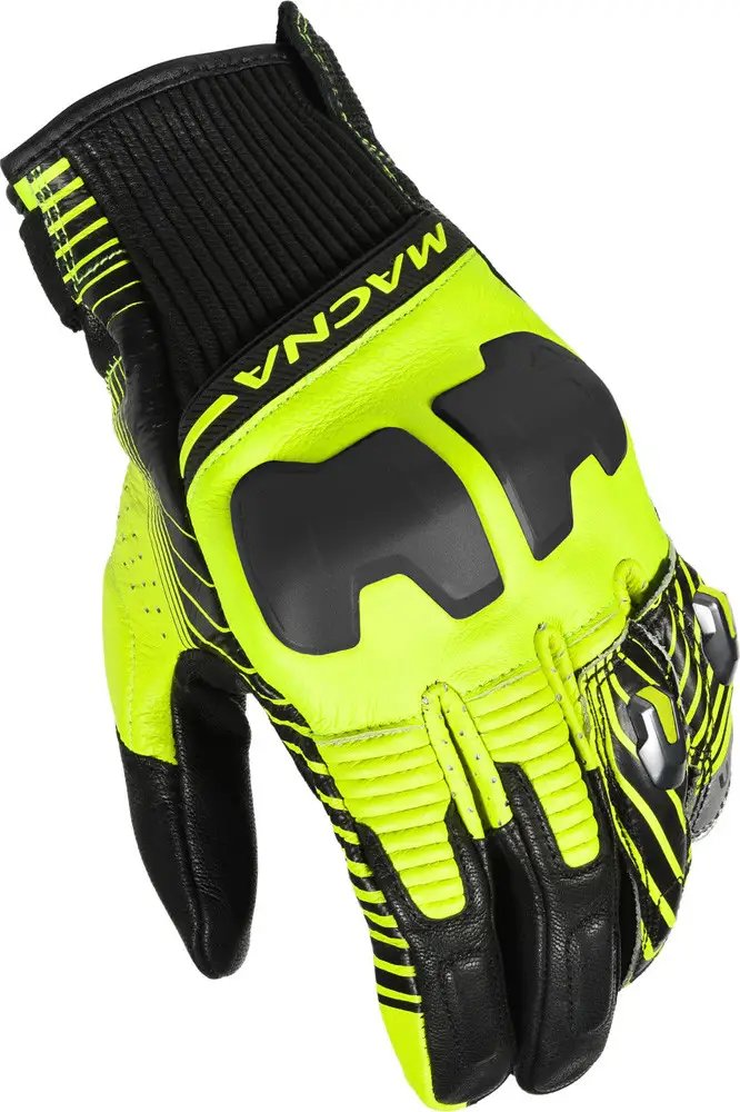 Guanti Moto Pelle Estivi Macna Ultraxx Nero Giallo Fluo 1 Guanti Moto Pelle Estivi Macna Ultraxx Nero Giallo Fluo