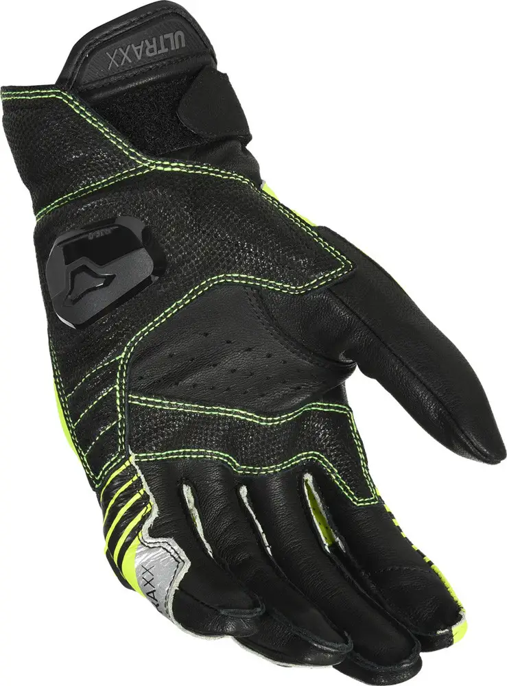 Guanti Moto Pelle Estivi Macna Ultraxx Nero Giallo Fluo 2 Guanti Moto Pelle Estivi Macna Ultraxx Nero Giallo Fluo - immagine 2