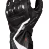 Guanti Moto Pelle Estivi Racing Macna Apex Nero Bianco Rosso