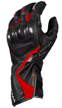 Guanti Moto Pelle Estivi Racing Macna Apex Nero Rosso