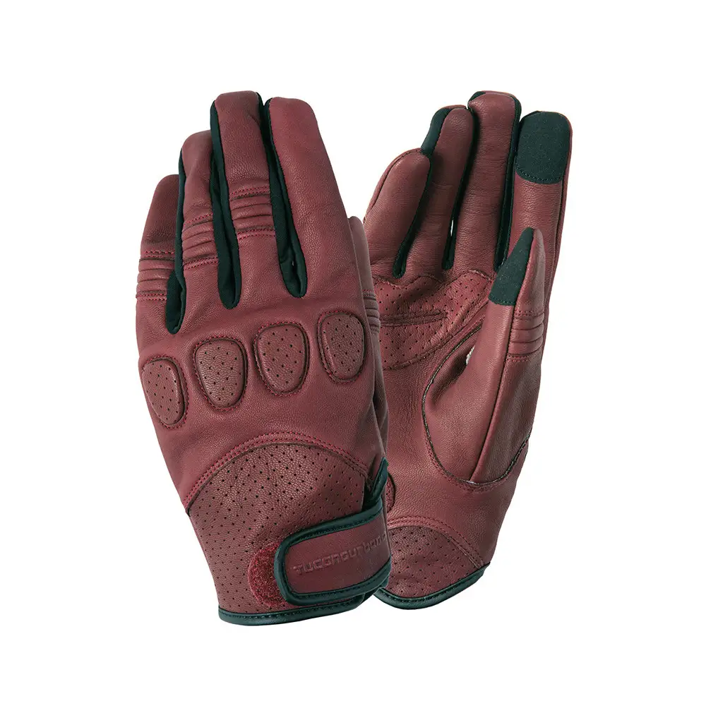 Guanti Moto Pelle Estivi Tucano Urbano GIG PRO Rosso Borgonga 1 Guanti Moto Pelle Estivi Tucano Urbano GIG PRO Rosso Borgonga