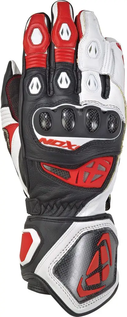 Guanti Moto Pelle Ixon RS GENIUS REPLICA Nero Bianco Rosso 1 Guanti Moto Pelle Ixon RS GENIUS REPLICA Nero Bianco Rosso