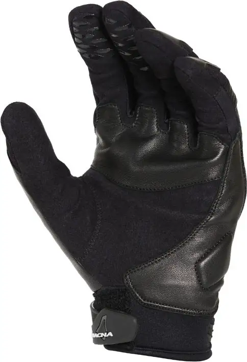 Guanti Moto Pelle Macna Rime Nero 2 Guanti Moto Pelle Macna Rime Nero - immagine 2