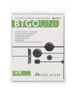 Interfono Bluetooth Universale Midland BT GO UNI -Accessori Moto interfono midland bt go plug play universale