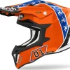 Casco Cross Airoh Strycker Hazzard In Fibra Lucido