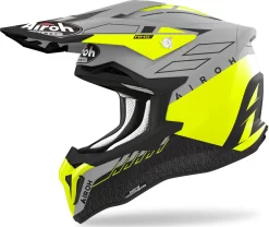 Casco Cross Airoh Strycker Skin In Fibra Giallo Opaco