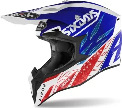 Casco Cross Airoh Wraap Six Days 2022 France Gloss