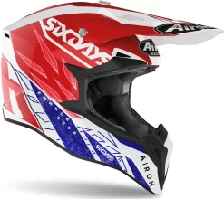 Casco Cross Airoh Wraap Six Days 2022 France Gloss -Accessori Moto katrincasco cross airoh wraap six days 2022 france gloss3
