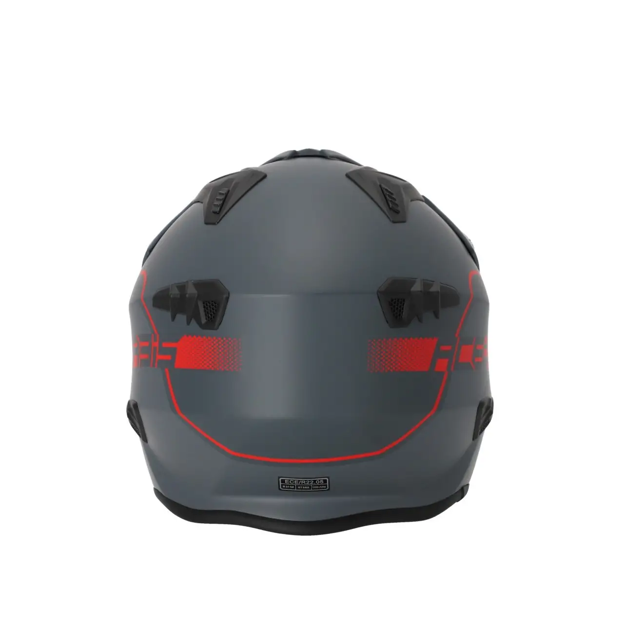 Casco Jet Acerbis Aria 2206 Grey Red 4 Casco Jet Acerbis Aria 2206 Grey Red - immagine 4