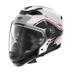 Casco Modulare Nolan N70.2 Gt Flywheel N-com Bianco