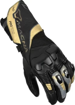 Guanti Moto Donna Estivi Macna Protego Nero Gold