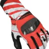 Guanti Moto Estivi Macna Krown Nero Grigio Chiaro Rosso