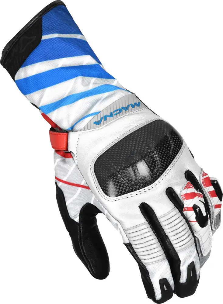 Guanti Moto Estivi Macna Krown Rosso Bianco Blu 1 Guanti Moto Estivi Macna Krown Rosso Bianco Blu