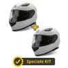 Kit Coppia Ventus III Bianco Lucido - 2 Caschi Integrali Befast