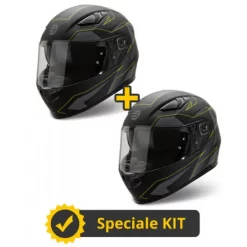 Kit Coppia Ventus III Nero Giallo - 2 Caschi Integrali Befast